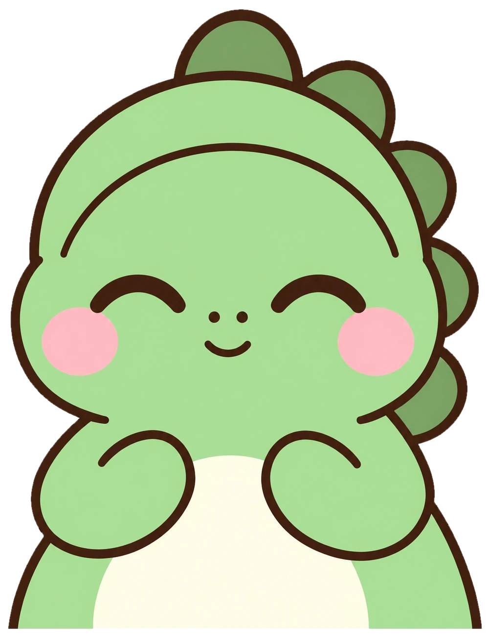 Mimo with his mouth closed, sleepy